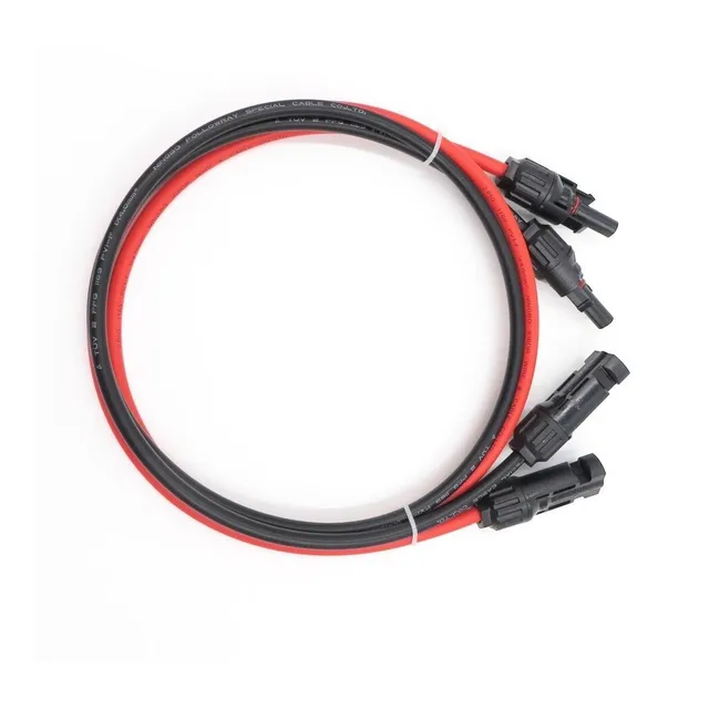 Par De Cables De Extensión De 2m Mc4 Para Panel Fotovoltaico