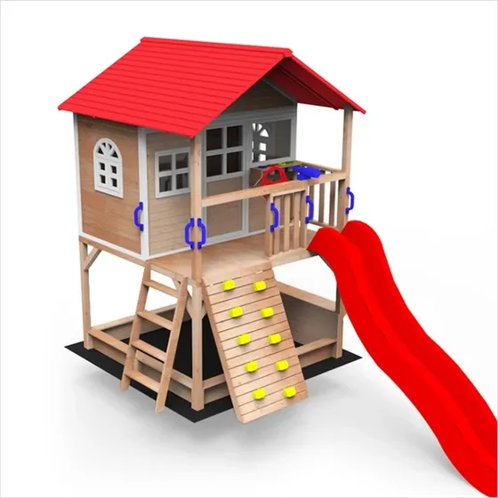 Parque Infantil En Madera, Casa De Juego, Playground