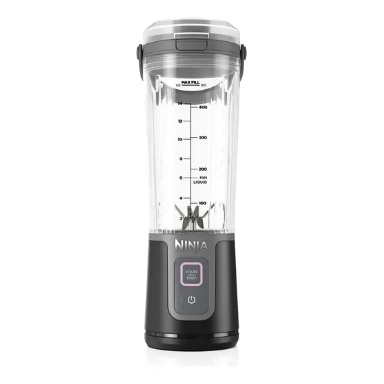 Liquidificador Portátil, Ninja, Base Recarregável, Tampa À Prova de Vazamentos, Função de Auto-Limpar, Copo de 470 ml, Bivolt