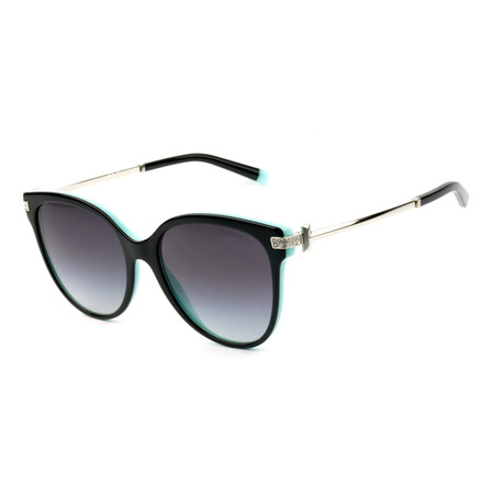 Tiffany & Co. Tf4193-b Preto Brilho/cinza Degradê 8055/3c 5 Tiffany & Co. Tf4193-b Preto Brilho/cinza Degradê 8055/3c 5