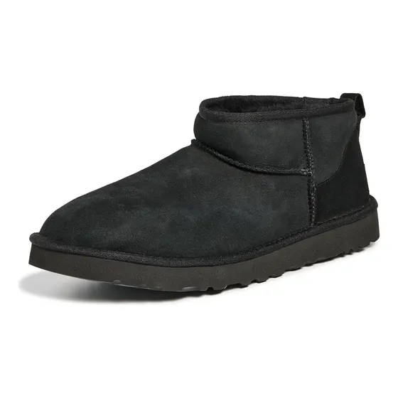 Bota Ugg Classic Ultra Mini Para Hombre, Color Negro, Talla 