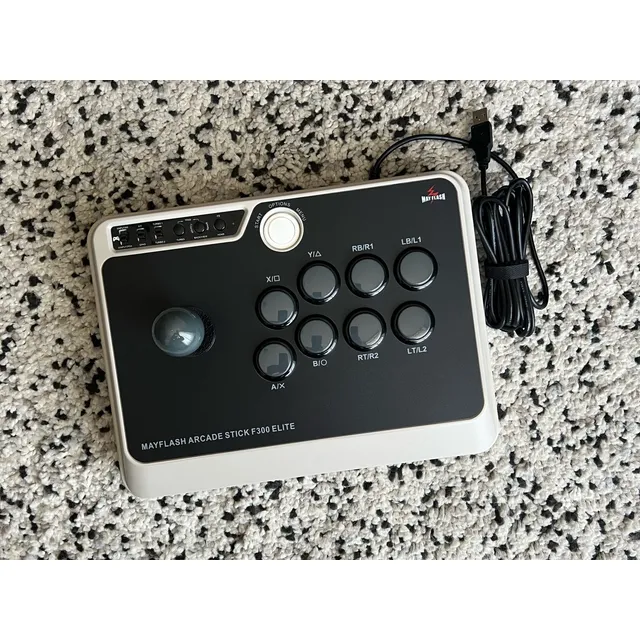 Arcade Fight Stick Mayflash F300 Elite Sanwa Negro
