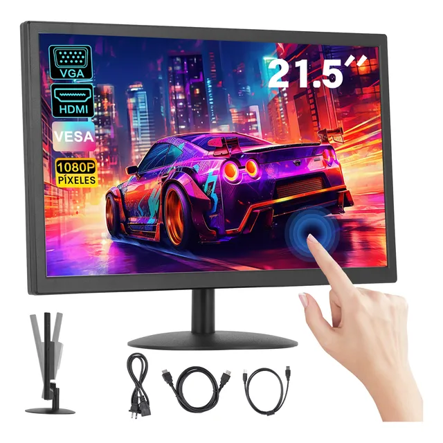 Monitor Gamer 21.5'' Pantalla Táctil Fullhd 1920x1080 Nuevo