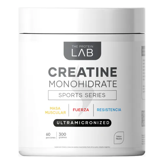 Suplemento en polvo The Protein Lab Creatina micronizada 100% Pura en Pote de 300g sabor neutro