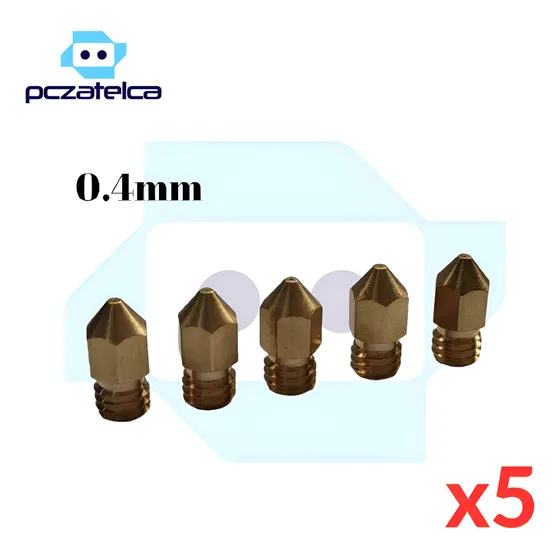Boquillas Nozzle 0.4mm Extrusor Mk8 M6 Impresoras 3d X 5 Uds