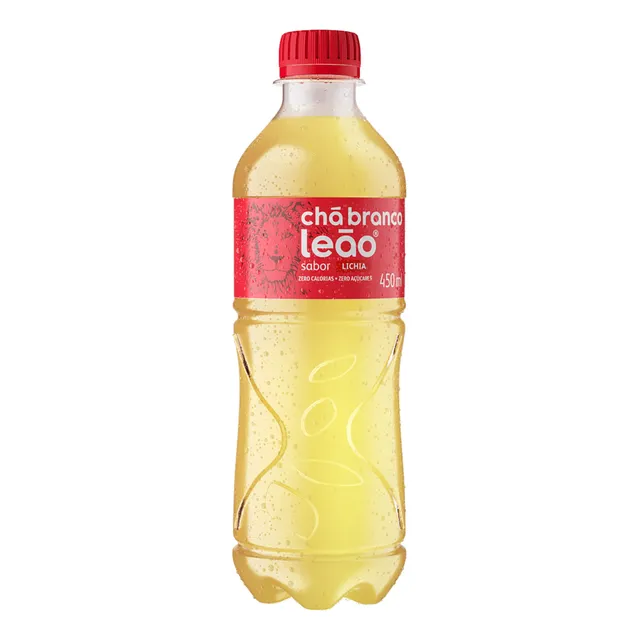 Chá Branco Leão Zero Sabor Lichia Garrafa 450ml