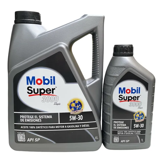 Pack Aceite Mobil Súper 3000 5w30 Sintético 5 Litros