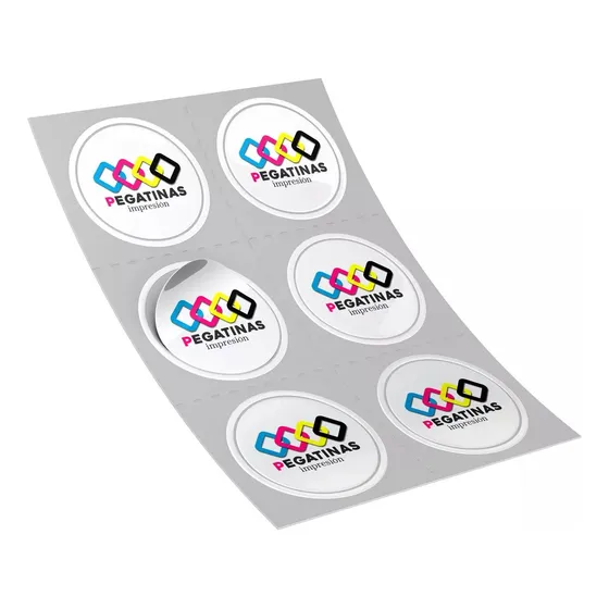 120 Stickers 4cm Personalizados Circular O Cuadrado