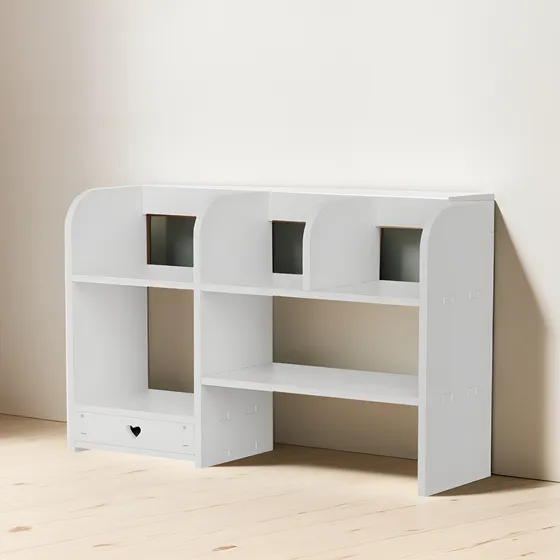Monte O Rack De Armazenamento De Mesa Com Gavetas