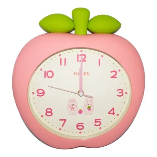 Reloj De Pared De Manzana Para Niña / Decoración Infantil