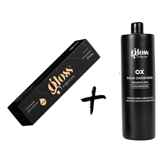 Tintura Permanente Gloss Express + Ox 120ml