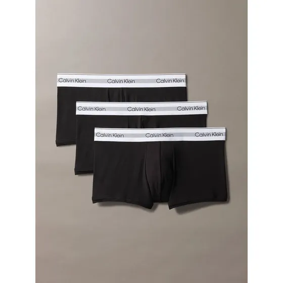 Pack 3 Bóxers Low Rise Trunk Modern Air Negro Calvin Klein