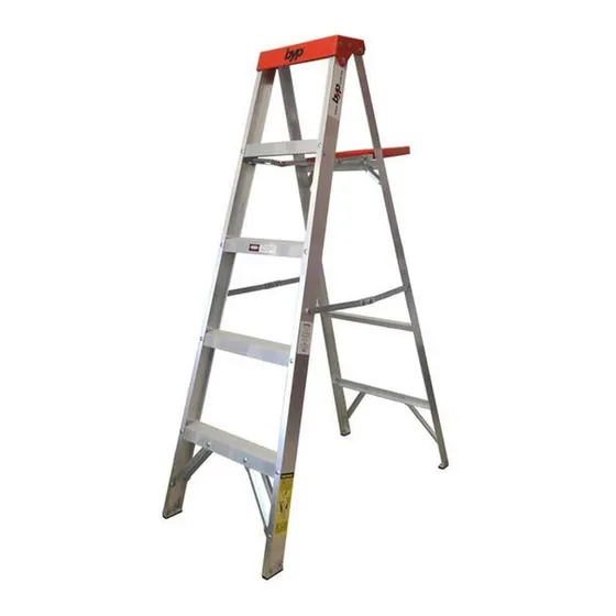 Escalera Tijera Aluminio Domestica 4 Esc 90kg 1.54m Byp Color 52053