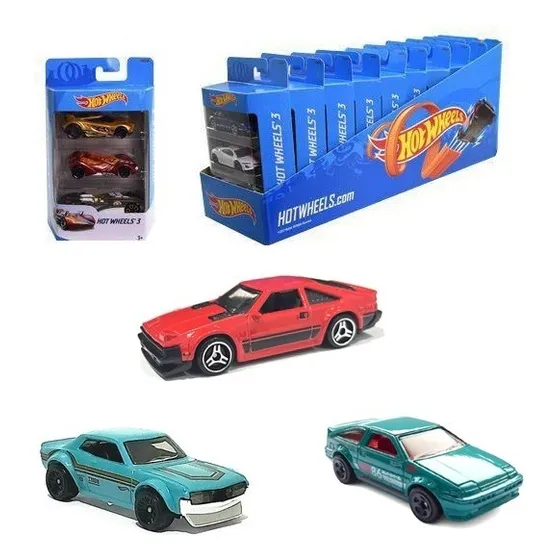 Hot Wheels Pack 3 Toyota Supra Celica Corola Trueno