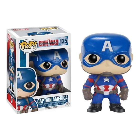 Funko Pop Marvel Capitan America De Coleccion Civil War Febo