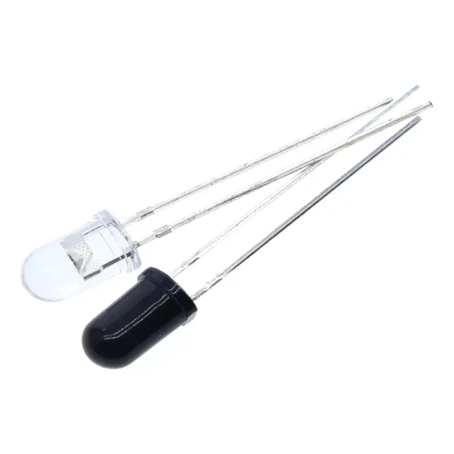 5 X Pares De Diodos Emisor Receptor Infrarrojo 3mm 940nm