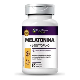 Melatonina + L-triptofano 500mg + Minerais+vitaminas 60 Caps Melatonina + L-triptofano 500mg + Minerais+vitaminas 60 Caps