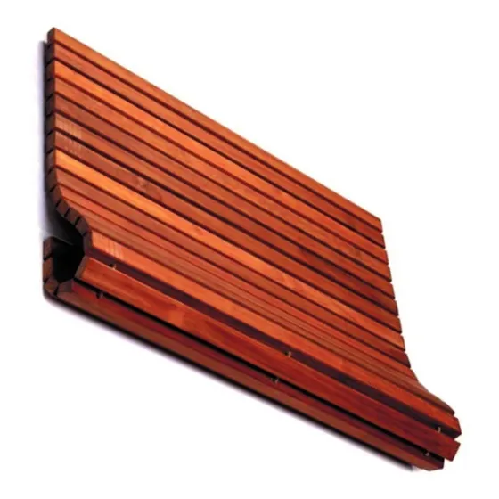Deck Madera Colgante Enrollable Y Flexible 1mx0.50mx2cm