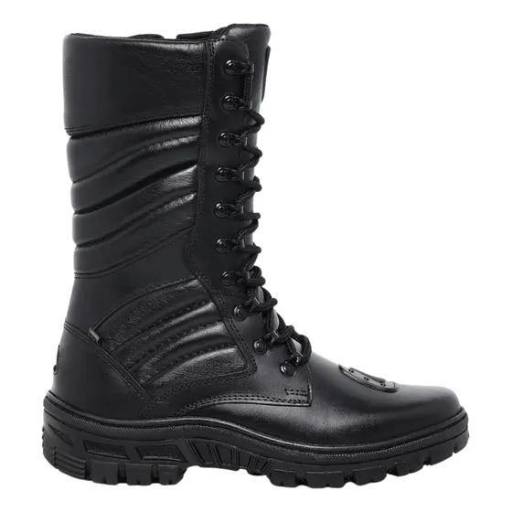 Bota Militar Acero Cuero Legitimo Borsegui Hunter Botas 