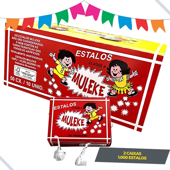 1000 Biribinhas 2 Caixas De Estalinhos Festa Junina Biribas 