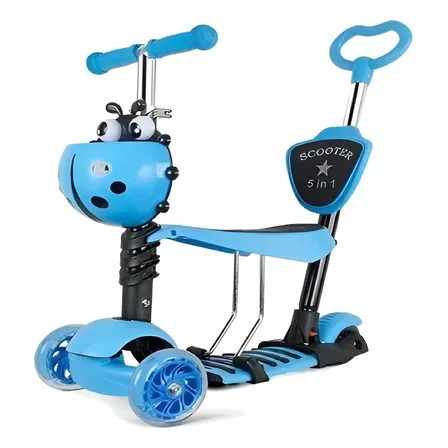 Scooter Monopatin 5 En 1 Ajustable Chinita Varios Diseños