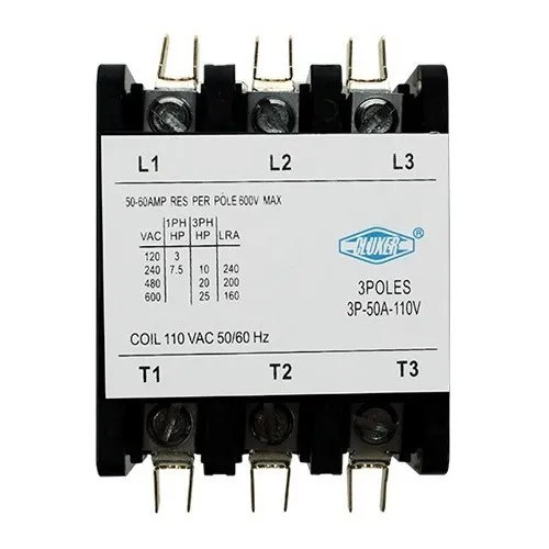 Contactor 3 Polos, 50 Amps, Bobina 110vac, 50/60hz