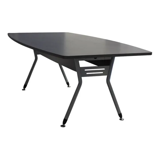 Mesa De Conferencia Rectangular Lazzio 2 Mts Gris Plomo