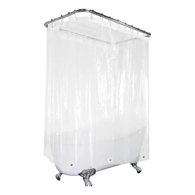 Cortinas De Baño Cortina De Ducha Transparente 18.0x70.9''