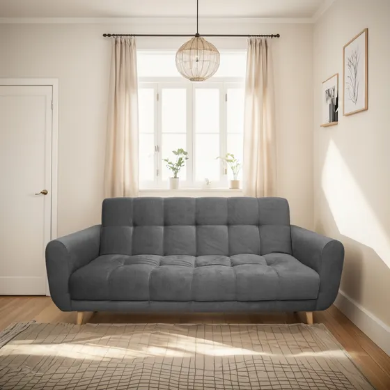 Sofa Cama Comfort Sistema Reclinable Clic Clac Azul Navy