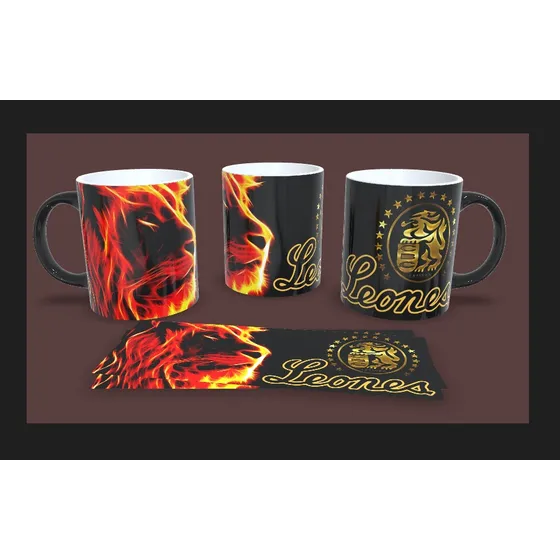 Taza Mágica 3d Leones Del Caracas
