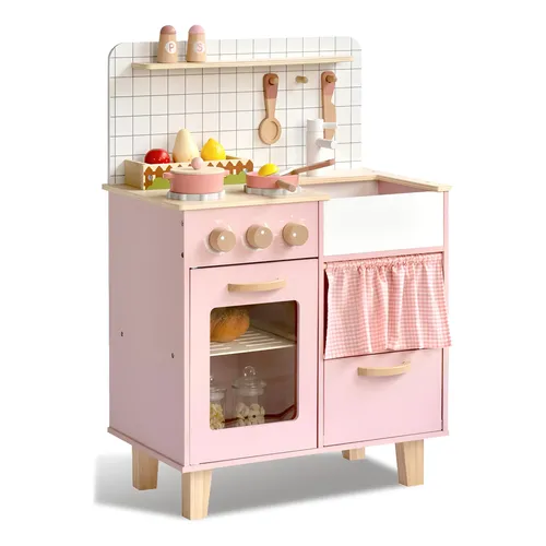 Le Toy Van Carrito De Helados De Madera Con Toldo Y 2 Helados Magnéticos – Juego De Rol Educativo Y Ecológico Para Niños +3 Años, Colección Honeybake, TV327
