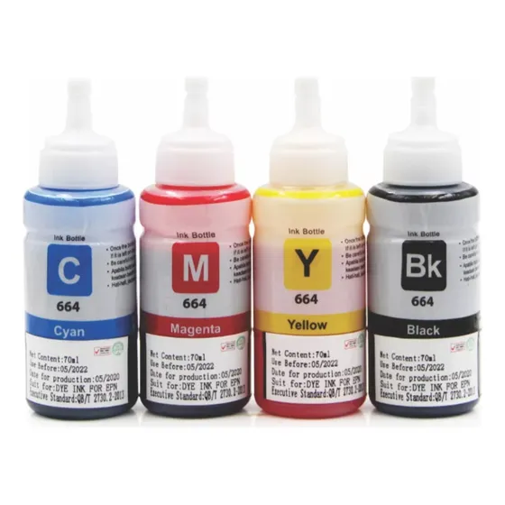Kit Tinta Compatible Con Epson 664 L310 L380 L375 L395 L575
