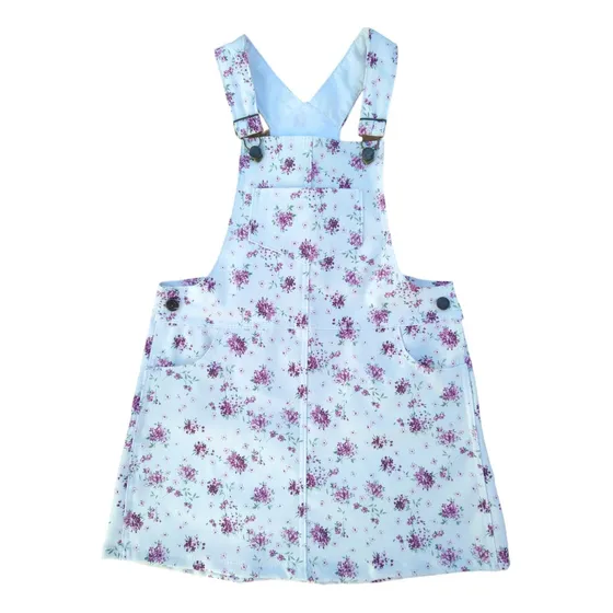 Jumper Tiki Niña Infantil Estampado Rojo Talles 2 Al 12