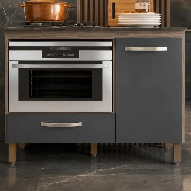 Balcão Para Cooktop 1 Porta 1 Gaveta Fit Eh Balcão Para Cooktop 1 Porta 1 Gaveta Fit Eh