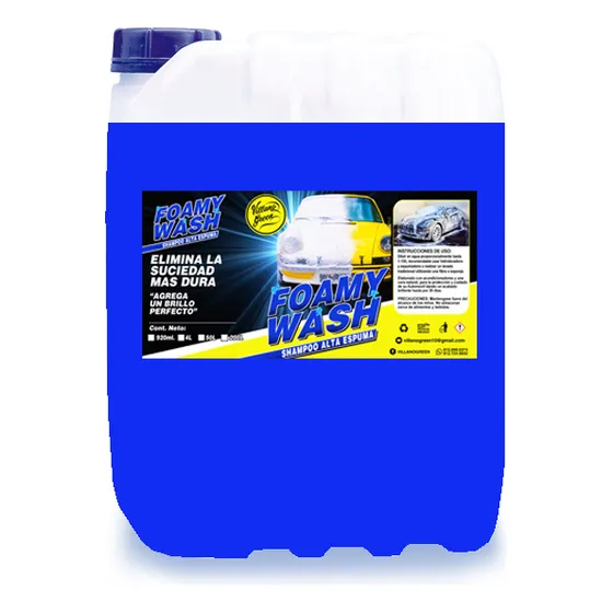 Shampoo Para Lavar Autos Fórmula Alta Espuma 10 Lts