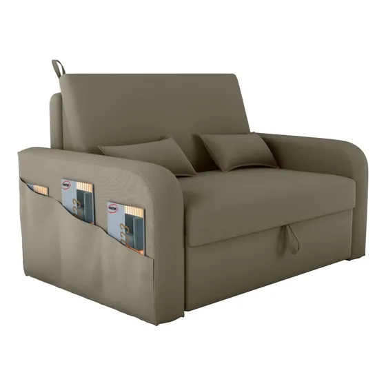 Sofá Cama 2 Lugares Com Bau 1,40 Mts Day Matrix E-434