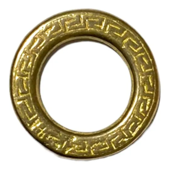Argollas 22 Mm De Bronce Labradas 10 Un Artesanías Sogueros