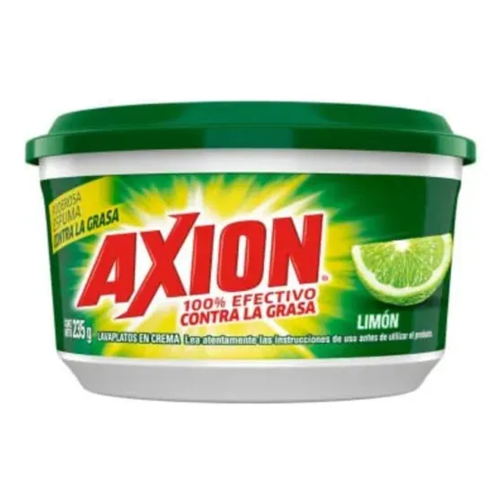 Axion Lavaplatos Crema Limón Taza 235ml Por 24 Unidades