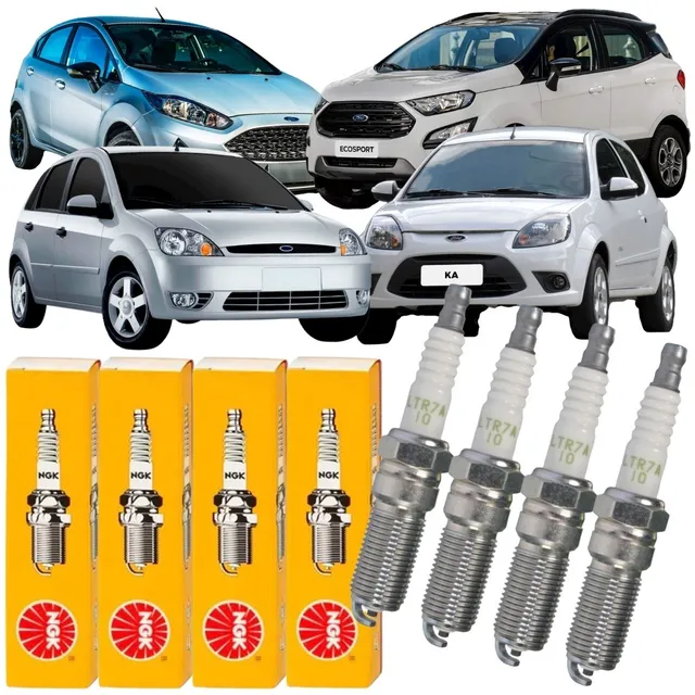 Jogo Velas Ka Fiesta 1.0 Flex 2006 A 2014 New Fiesta Sigma