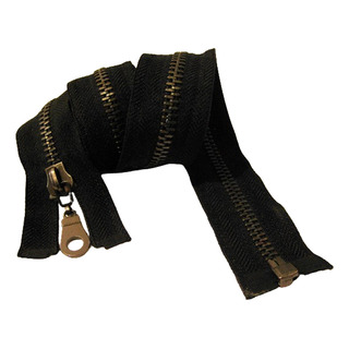 Cierre Tek Metálico Negro 60 Cm, Pavonado Negro Cierre Tek Metálico Negro 60 Cm, Pavonado Negro