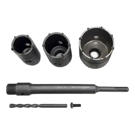 Set Mechas Copa Hormigon Widia Bremen + Extension Sds Plus 