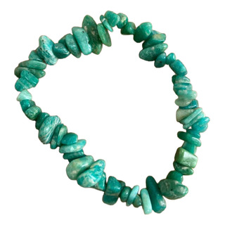 1 Pulsera De Amazonita Piedra Natural Amuleto 1 Pulsera De Amazonita Piedra Natural Amuleto