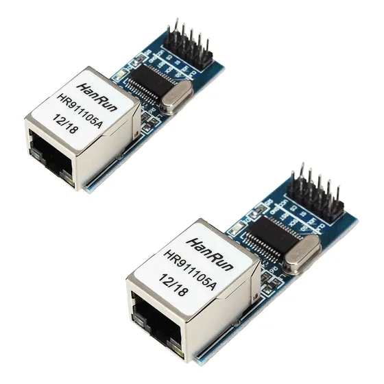 2x Mini Módulo Rede Lan Ethernet Shield Arduino Enc28j60 Spi