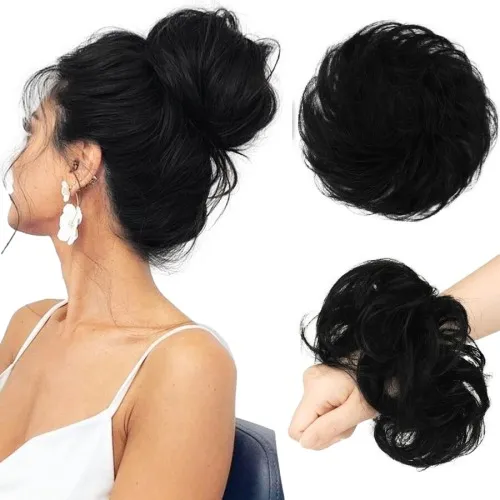 Apliques Elásticos Para Moños Cabello Pelo Varios Colores