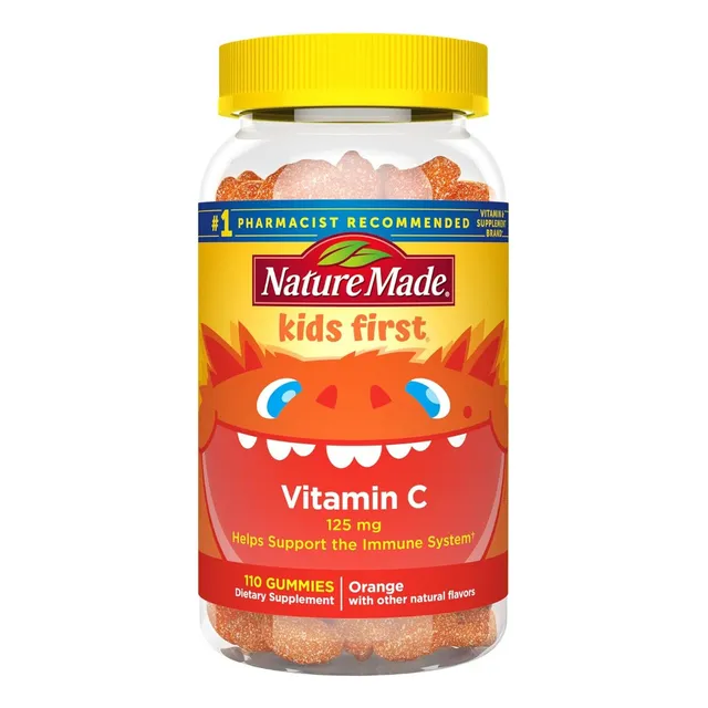 Vitamina C 125 Mg Para Niños Nature Made 110 Gomitas