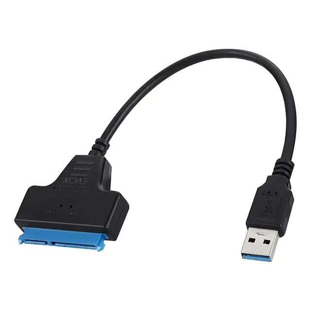 Adaptador Usb 3.0 A Sata 2.5 Discos Rigidos Y Grabadoras Color Negro EAABA EVOX