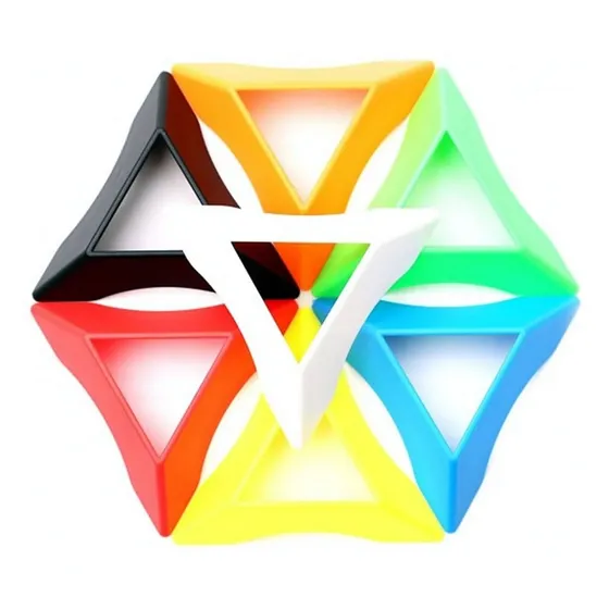 Pack 5 Unid. Bases Cubo Rubik Moyu - Z-cube - 8 Colores Estructura Stickerless