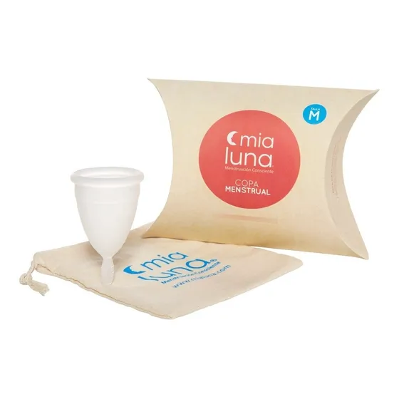 Copa Menstrual Mialuna Blanca M Envío Gratis