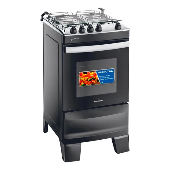 Cocina Combinada 4 Hornallas Punktal Pk-744 C Grill