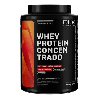 Whey Protein Concentrado 900g Chocolate Branco Dux Nutrition Whey Protein Concentrado 900g Chocolate Branco Dux Nutrition